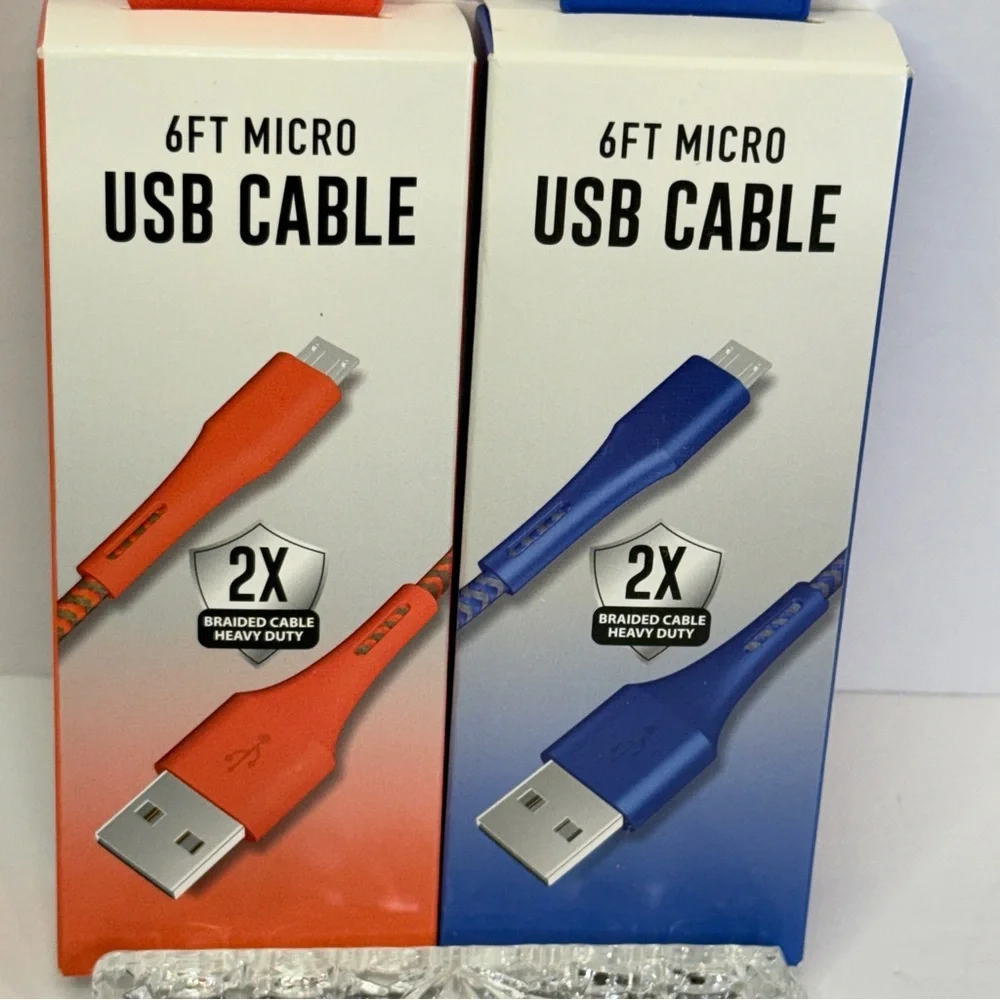 🆕 🔌 6FT Micro-USB Braided Charging Cable – Heavy Duty Kevlar Reinforced